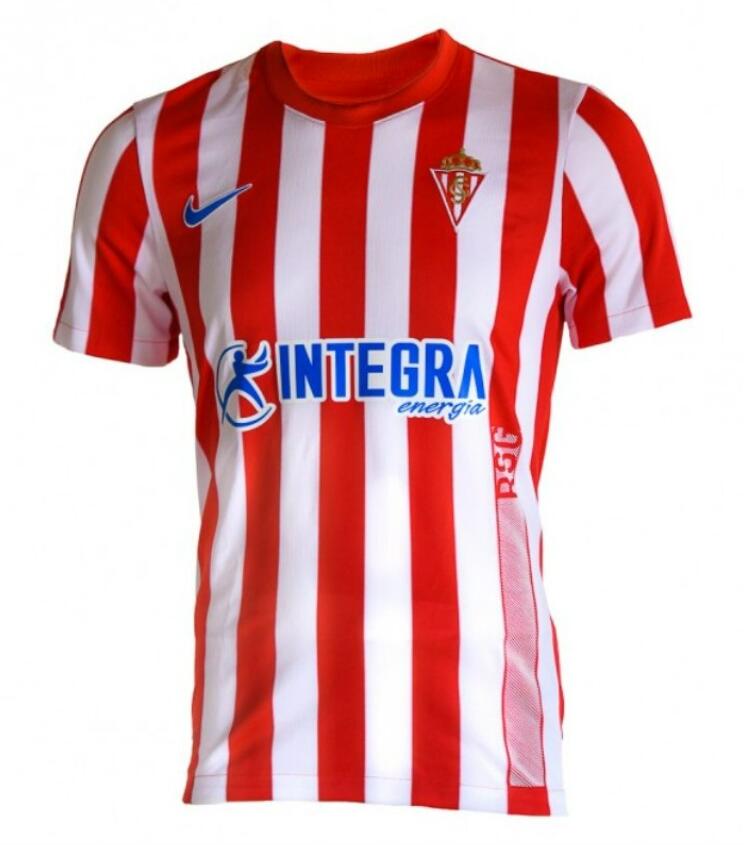 2021/22 Sporting Gijon Home Kit Soccer Jersey